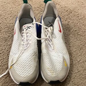 Nike Men's Air Max Athletic Shoes - White, Red, Blue, Yellow